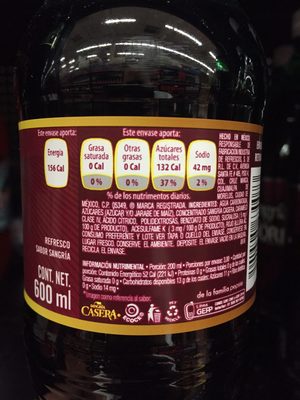 sangria casera 600 ml