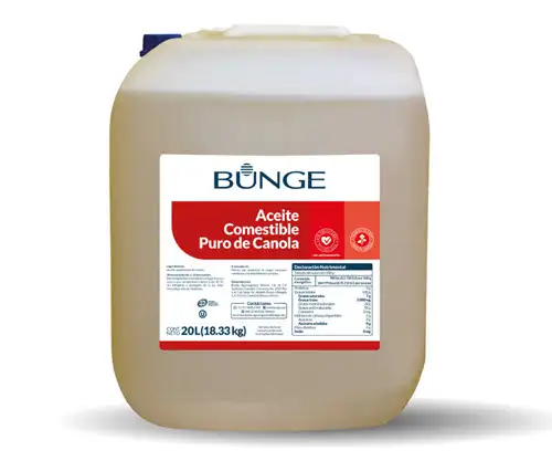 Aceite bunge, 20 litros, bidom