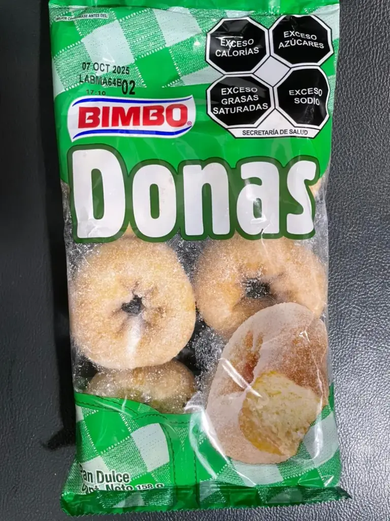 [424A] Donas de azucar 158gr, bimbo, paquete