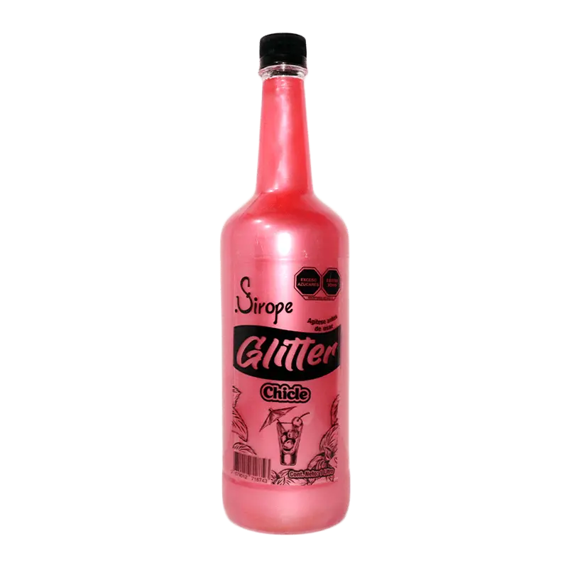 Glitter de chicle, sirope, 1 litro, litro