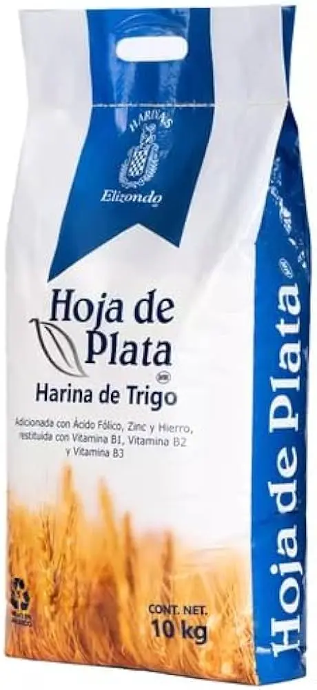 Harina de trigo hoja de plata, 10 kilos, pieza