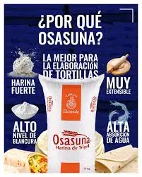 Harina de trigo osasuna por costal de 25 kilos, paquete