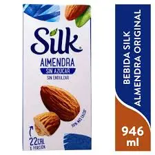 Leche de almendra sin azúcar 947 ml, silk, pieza