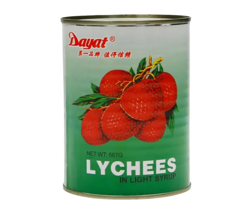 Lychees en lata dayat, 567 gramos, lata