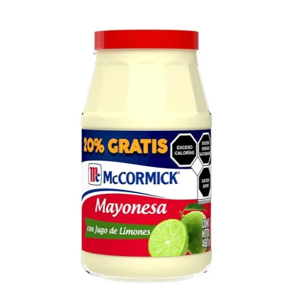 Mayonesa con limon, Maccormick, 460 grs, pieza