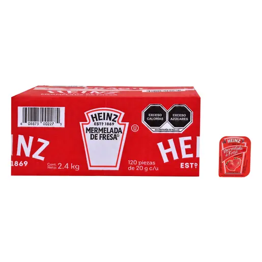 Mermelada fresa heinz 20 g, 120 unidades, caja