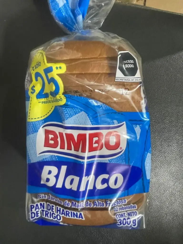 [791A] Pan blanco 300g, bimbo, paquete