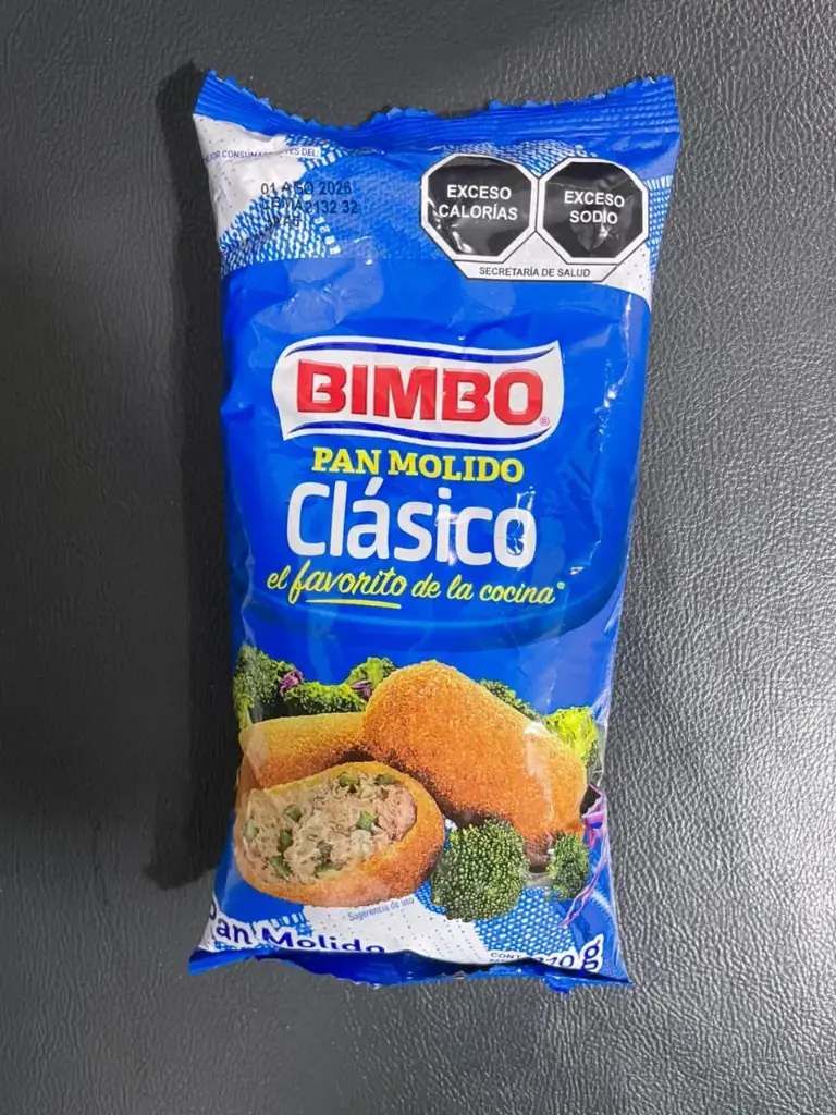 [796] Pan molido clasico, bimbo, 210 gramos, pieza