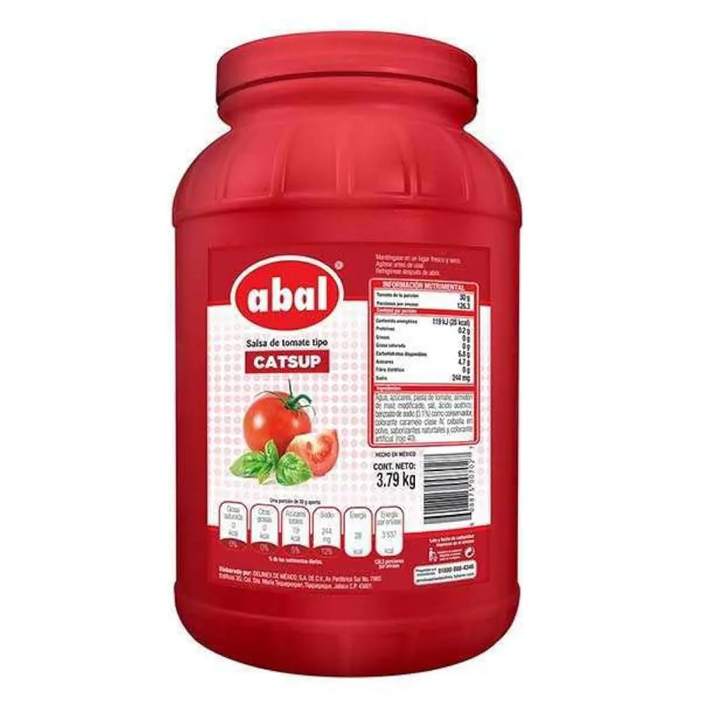Salsa catsup abal 3.8 kg, pieza