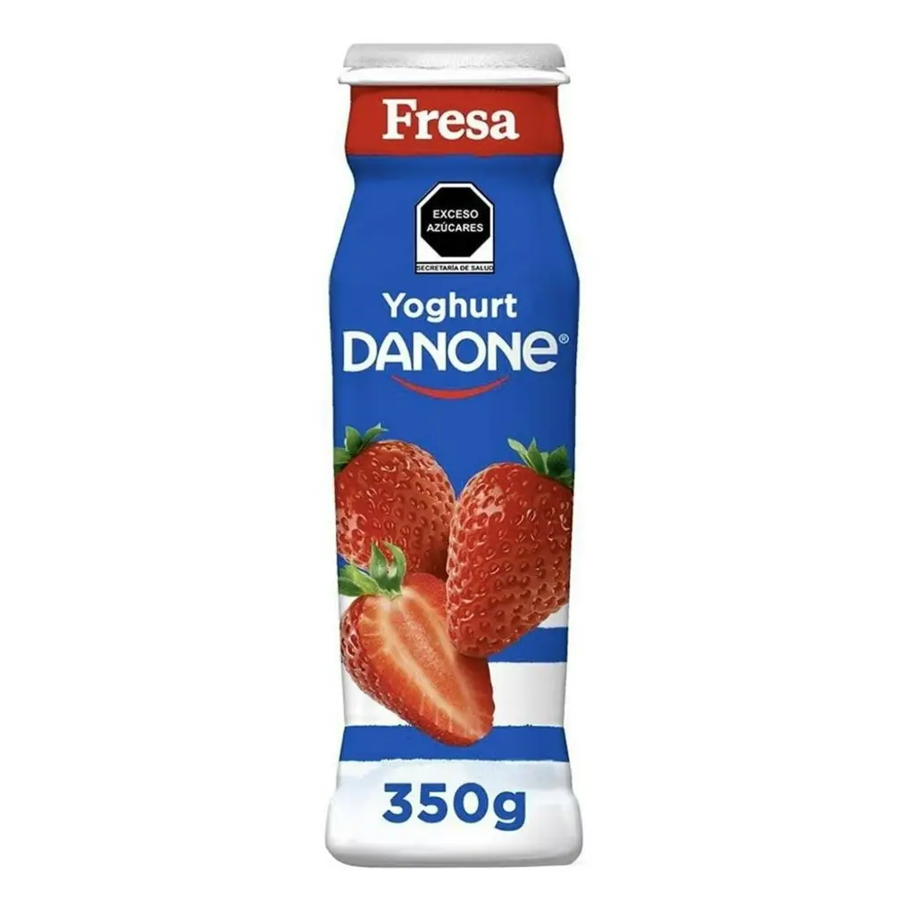 Yoghurt danone de  fresa, 350 gr, pieza