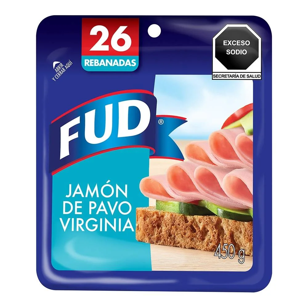 [1350] Jamón de pavo virginia fud, kilo