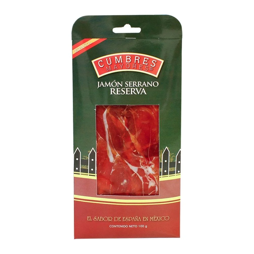 [1366] Jamón serrano cumbres de 100 gramos, pieza