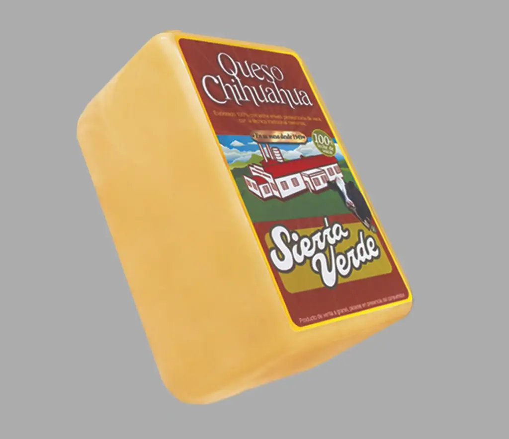 [1392] Queso chihuahua, sierra verde en barra (mas de 20 barras), barra