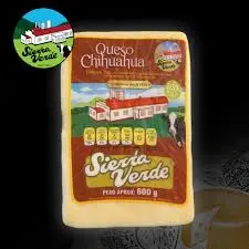 Queso chihuahua, sierra verde en barra, barra