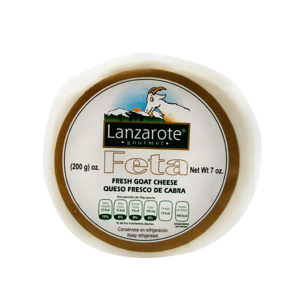 Queso feta lanzarote 200gr, pieza