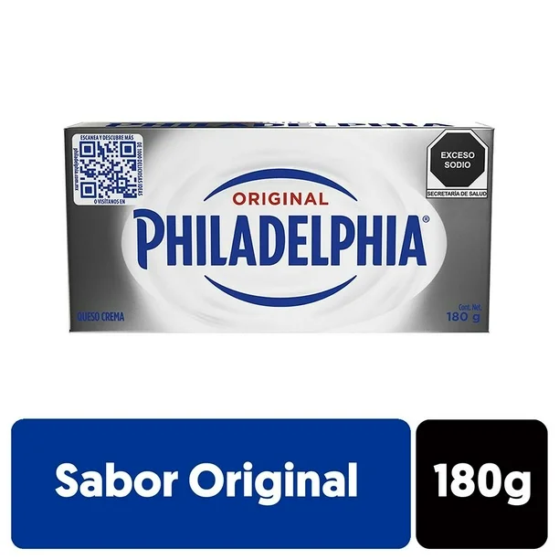 [1429] Queso crema 180 grs, philadelphia, pieza