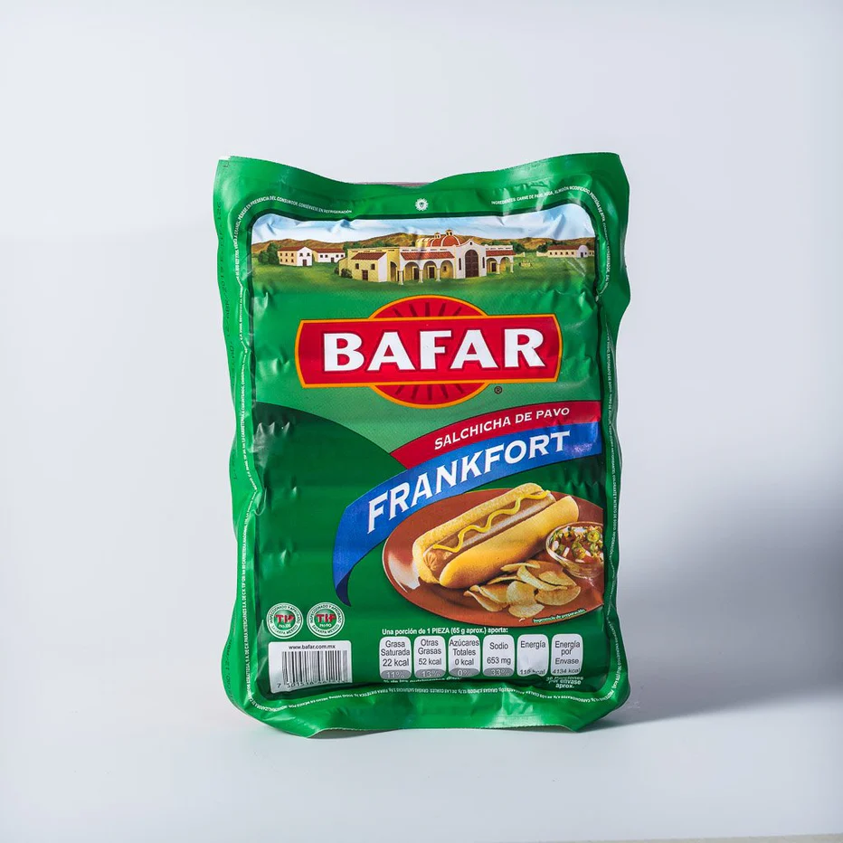 Salchicha de pavo, frankfurt bafar, kilo