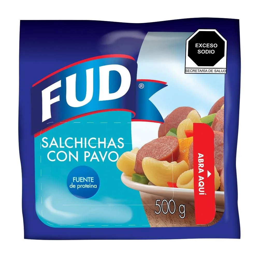Salchichas fud, 500 gramos, paquete
