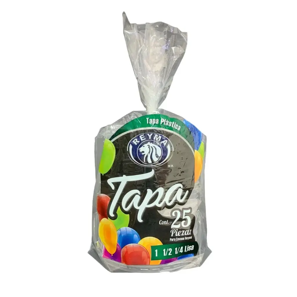 [1581] Tapa de container de litro, medio y 1/4, 25 piezas, paquete
