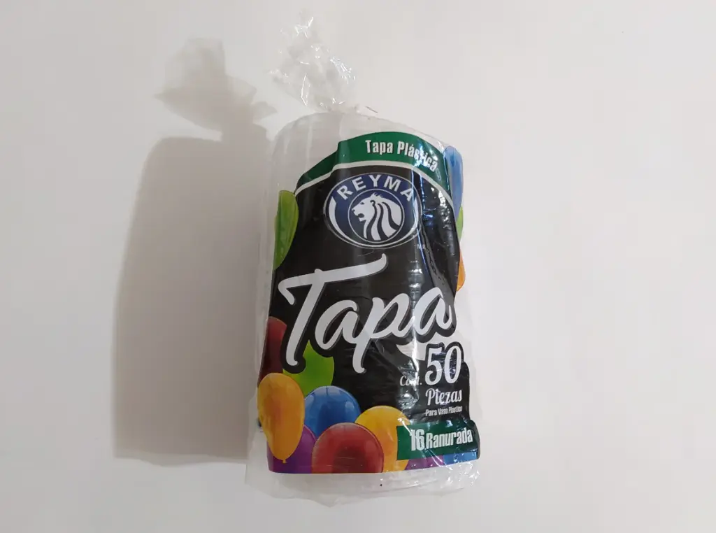 [1583] Tapa plastica#16, reyma, 50 piezas, paquete