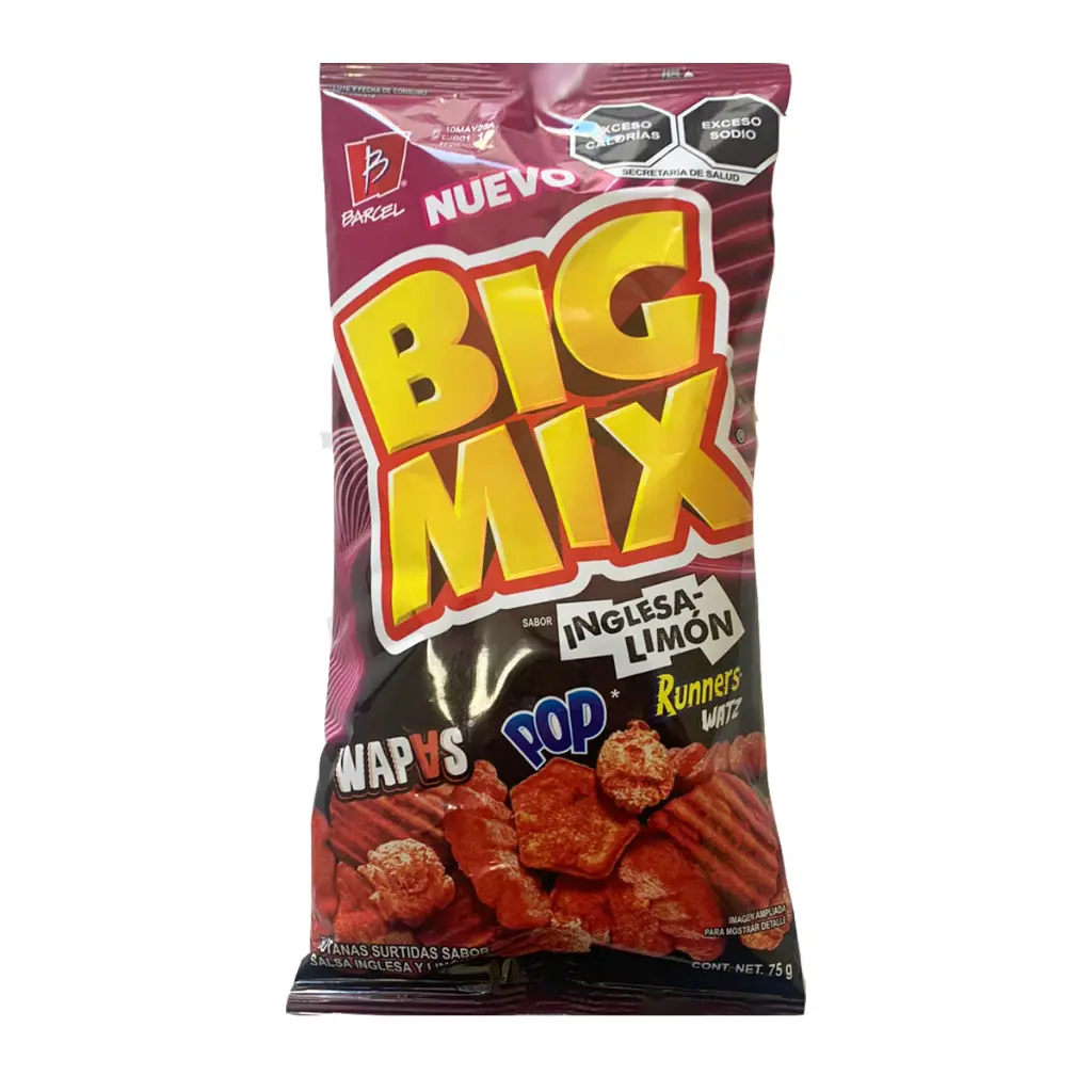 [1993B] Big mix sabor salsa negra, Barcel, 80 gramos, pieza