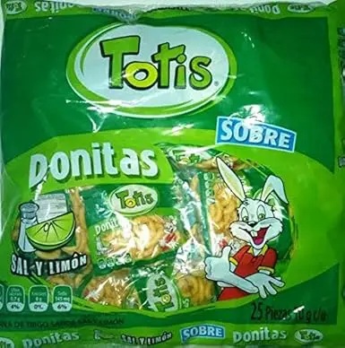 [1997] Botana de trigo, totis, 25 piezas