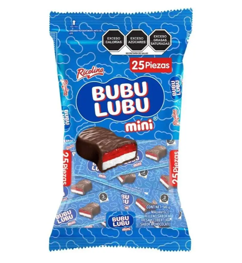 [1997A] bubulubu mini, ricolino, 25 piezas, paquete