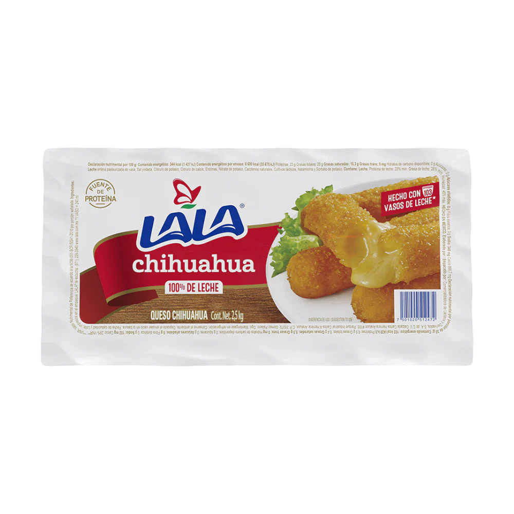 [1437] Queso chihuahua 2.3 k, lala, barra