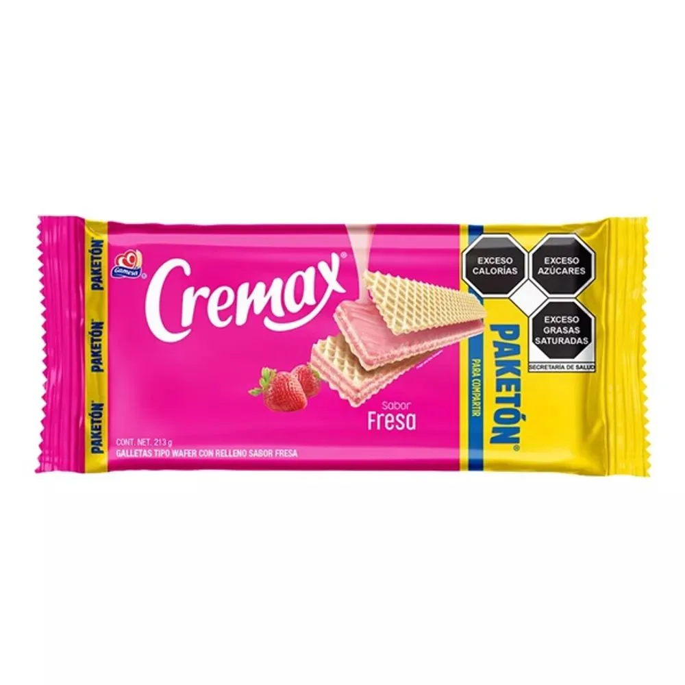 [2034C] Galleta cremax de fresa, gamesa, 213 gramos