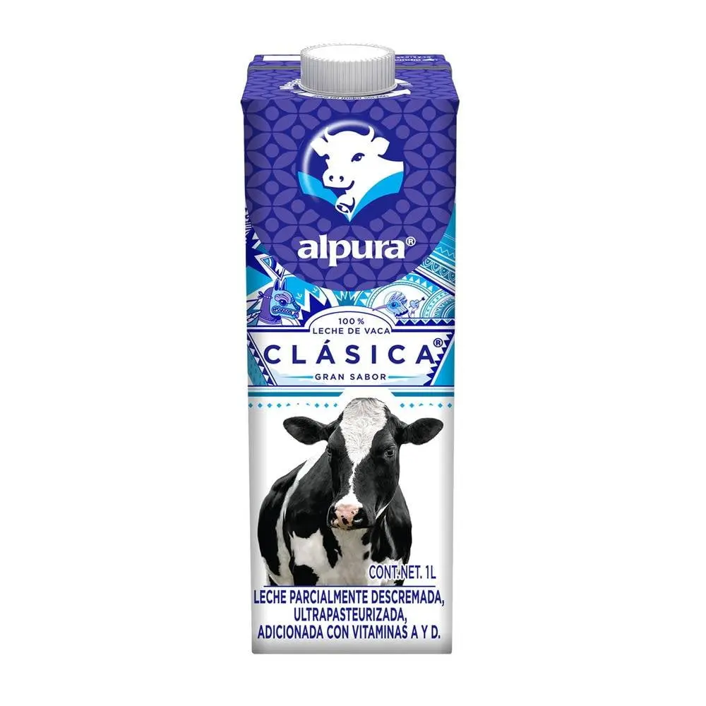 Leche entera alpura, litro