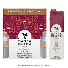 [2277] Leche entera 6 piezas, santa clara, caja