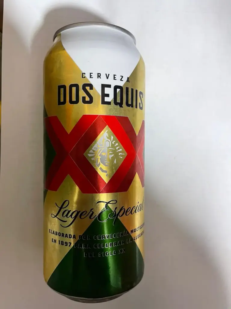 Cerveza xx lager, latón de 473 ml, pieza