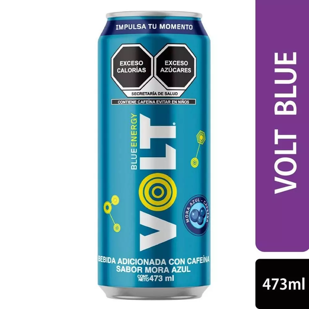 Volt blue energy 473 mililitros, lata