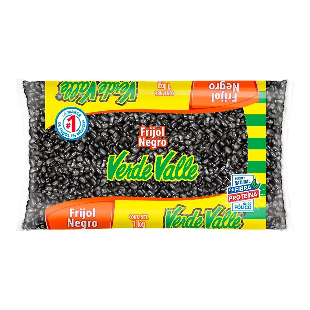 Frijol negro de kilo, valle verde, pieza