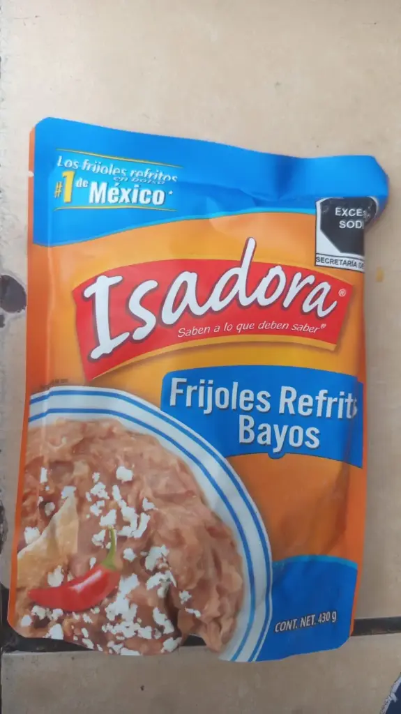 [2557] Frijoles bayos refritos, isadora 430 gramos, pieza