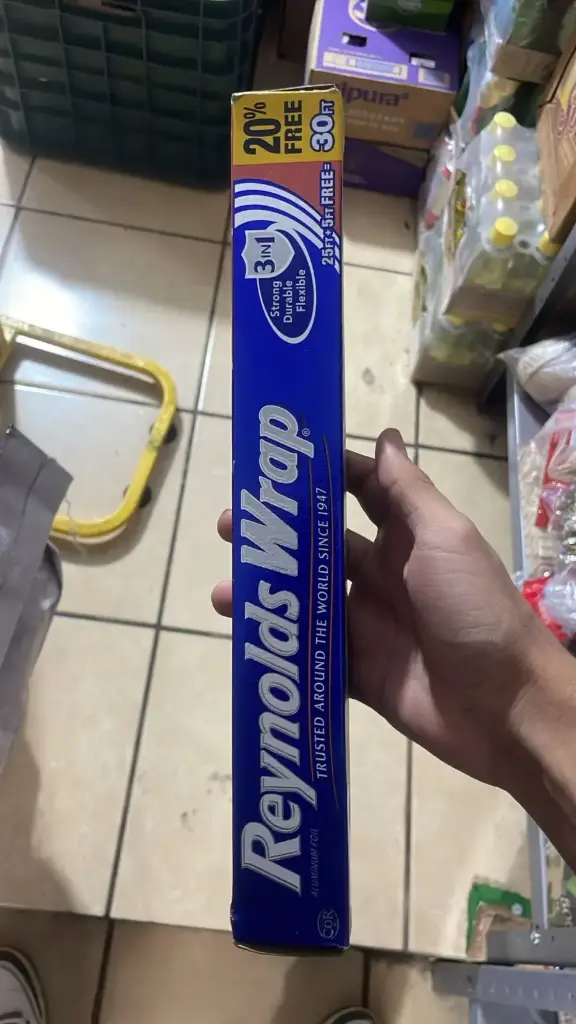 Papel aluminio, Reynolds Wrap, 9.1 m,  pieza