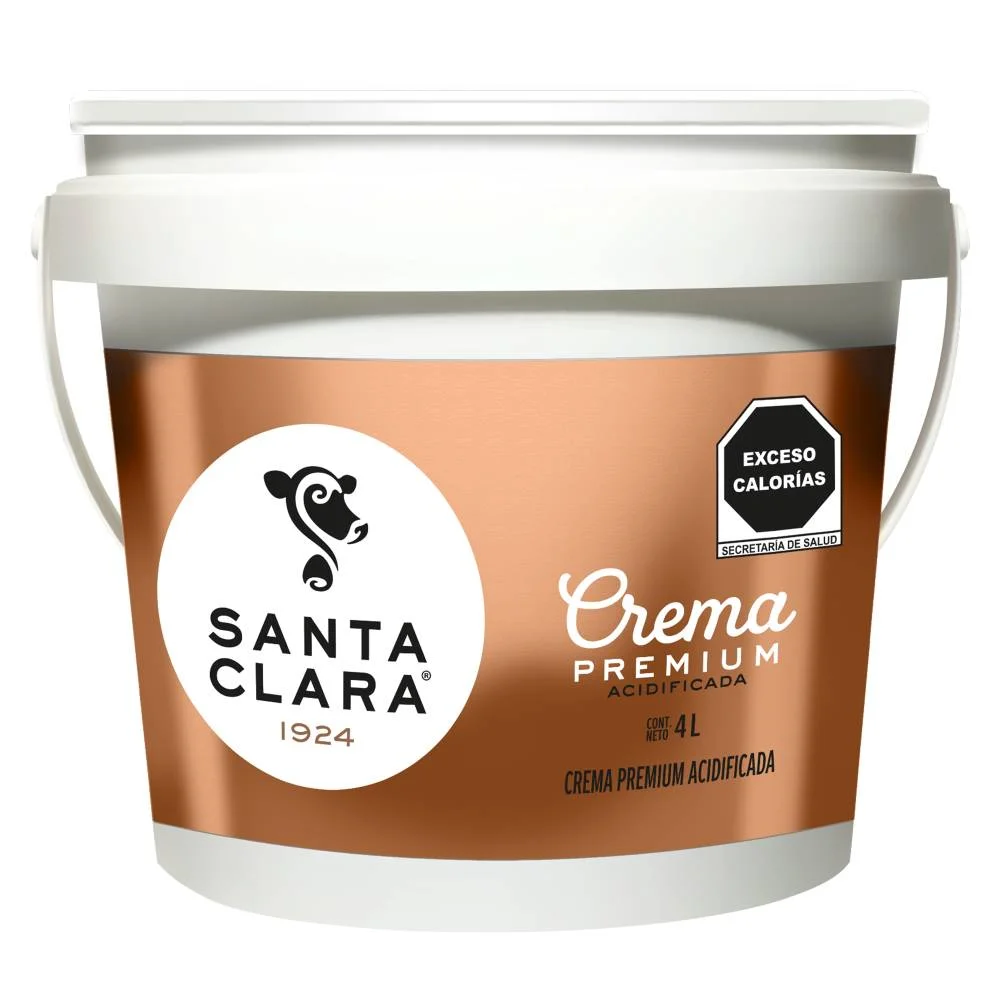 [2256A] Crema acida, santa clara, 4 litros, cubeta