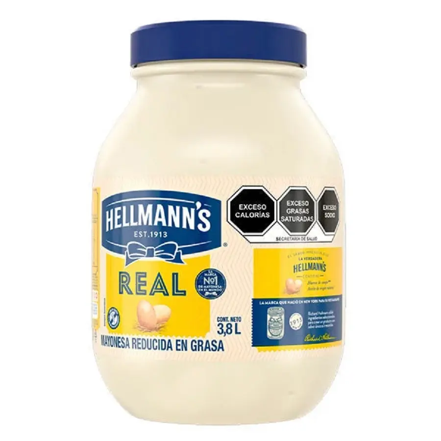 Mayonesa con limon, hellmans real, 3.8 L, pieza