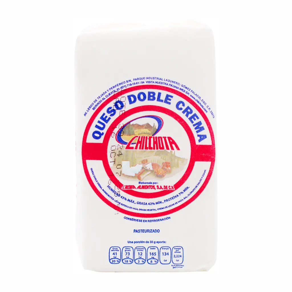 [1406A] Queso doble crema, chilchota, 500 grs, pieza