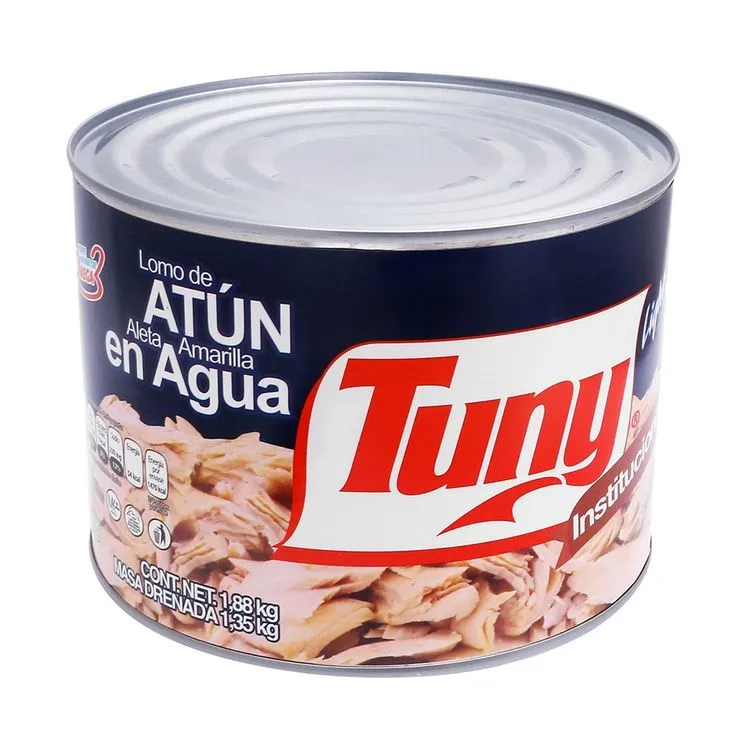 Atún en agua, tuny, 1.88 kilos, lata