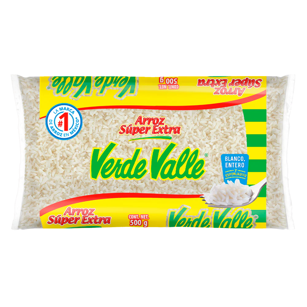 Arroz super extra 500gr, verde valle, pieza