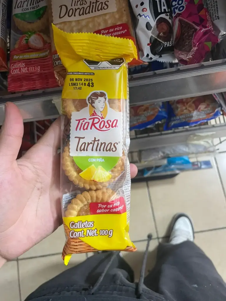 Tartinas con piña, tia rosa, 100 grs, pieza