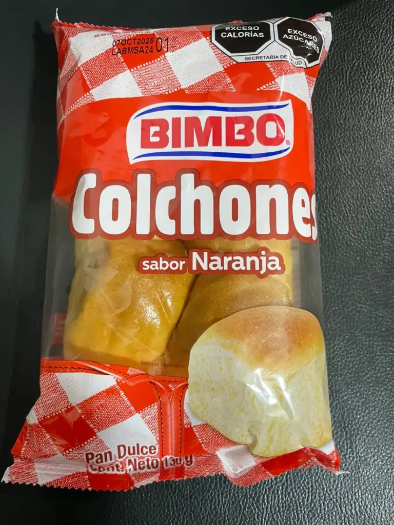 Colchones de naranja, bimbo, 130 grs 