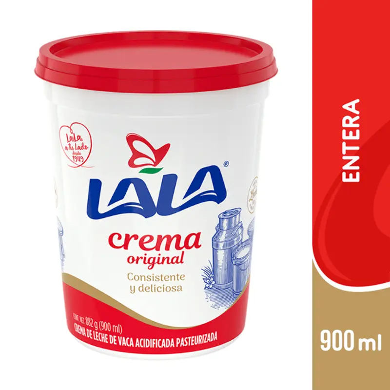 Crema acida, lala, 900gr, pieza 