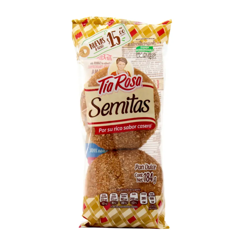 Semitas 184 gr, tia rosa, pz 