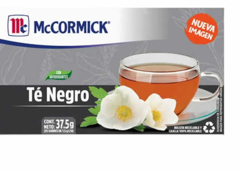 Té negro 25 bolsitas, mccormick, caja