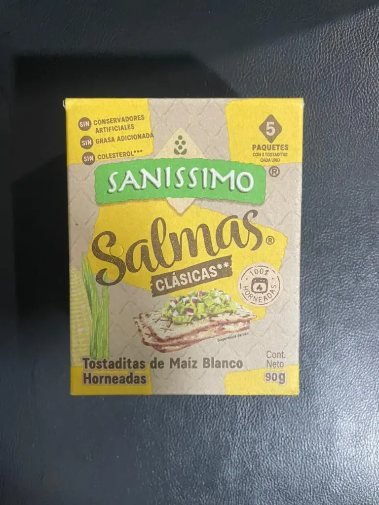 Galletas salmas 90 grs, sanissimo, pz 