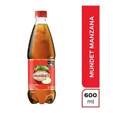 refresco sabor manzana 600ml, sidral mudet,pz