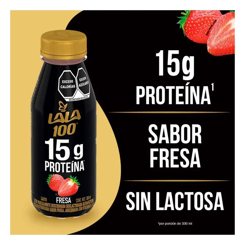 Leche uht fresa 330ml, lala, pieza
