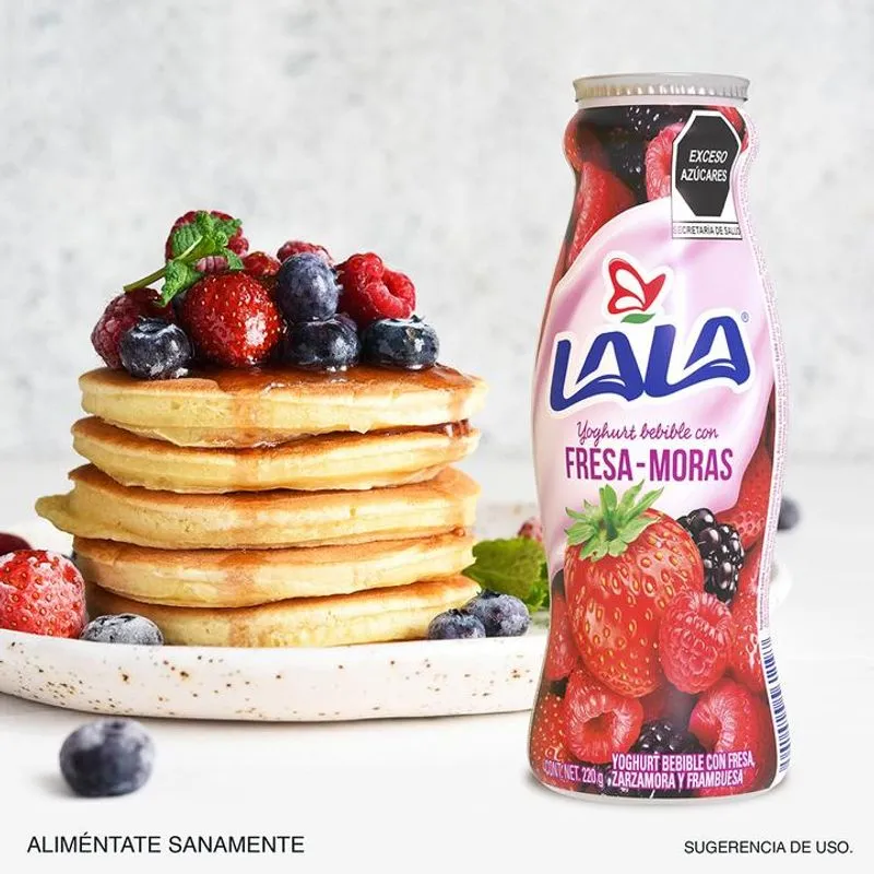 Yogurt bebible sabor mango 220gr, lala, pz